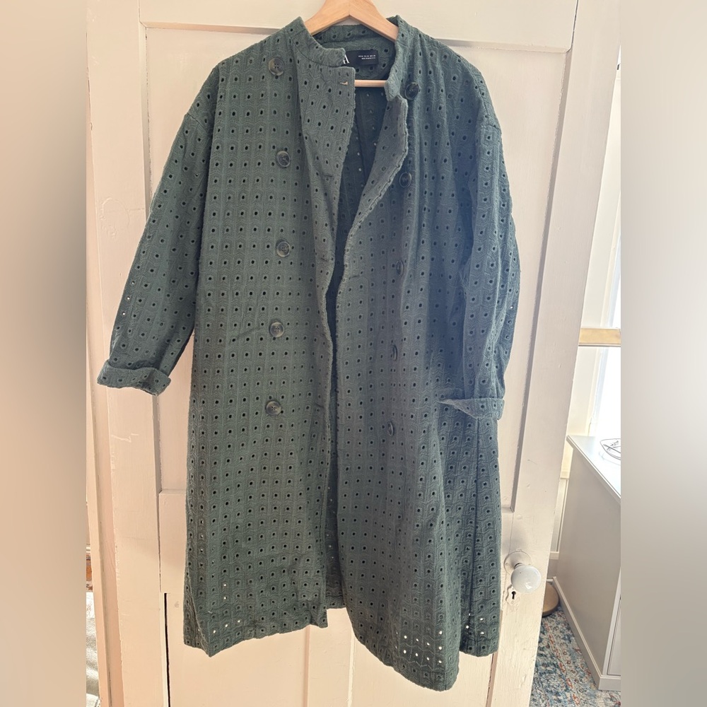 Zara Woman cotton Eyelet jacket